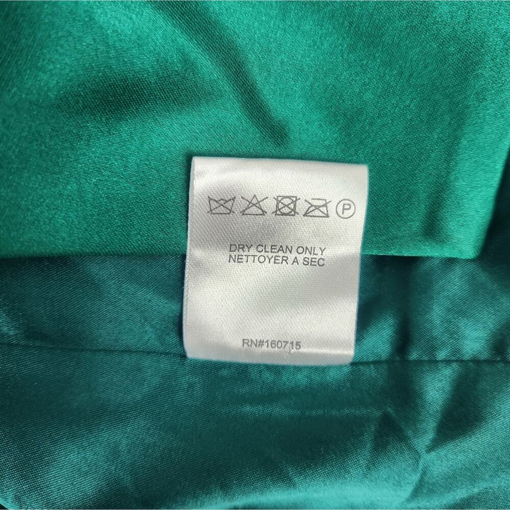Retrofete Saige Double Breasted Blazer in Emerald Green Size Small NWT Satin - Picture 10 of 11